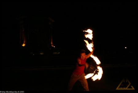 éventail de feu